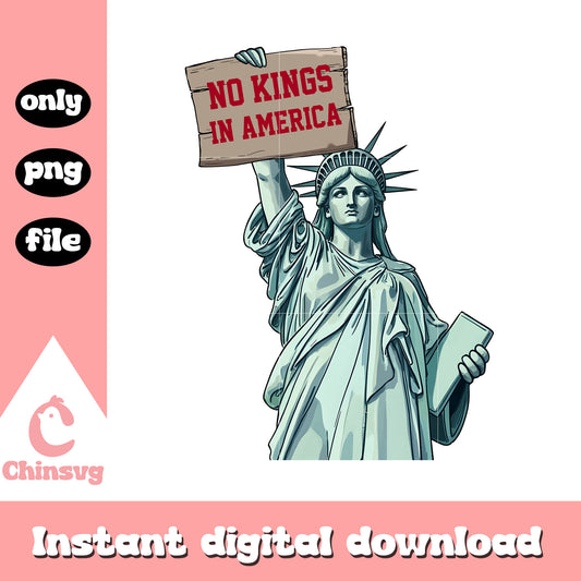 Statue of liberty no kings in america png, statue of liberty​ png