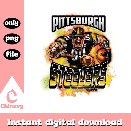 Steelers mascot design pro png, nfl pittsburgh steelers​​​ png