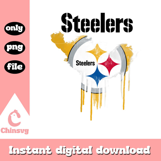 Steelers smelting logo design png, Pittsburgh Steelers png