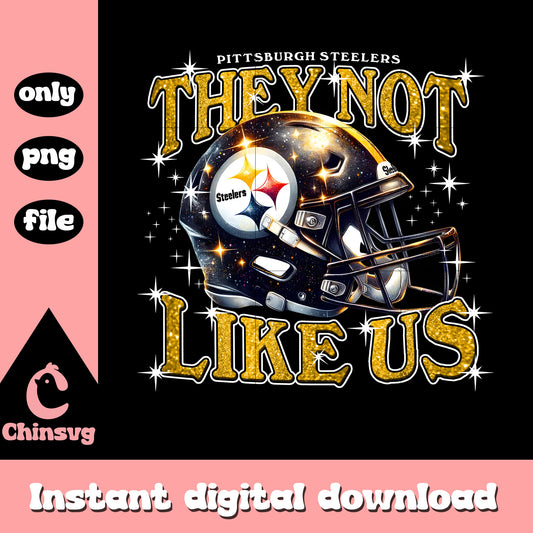 Steelers they not like us png, Pittsburgh Steelers helmet png