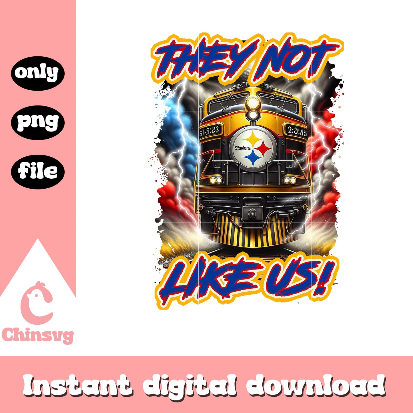 Steelers they not like us png, Pittsburgh Steelers logo png