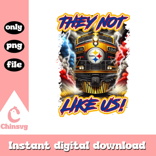 Steelers they not like us png, Pittsburgh Steelers logo png