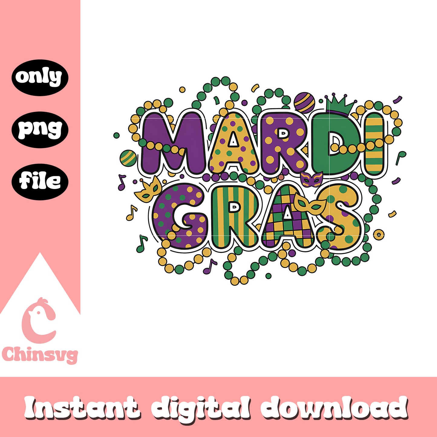 Sticker mardi gras decor png, mardi gras costume for female​​​ png