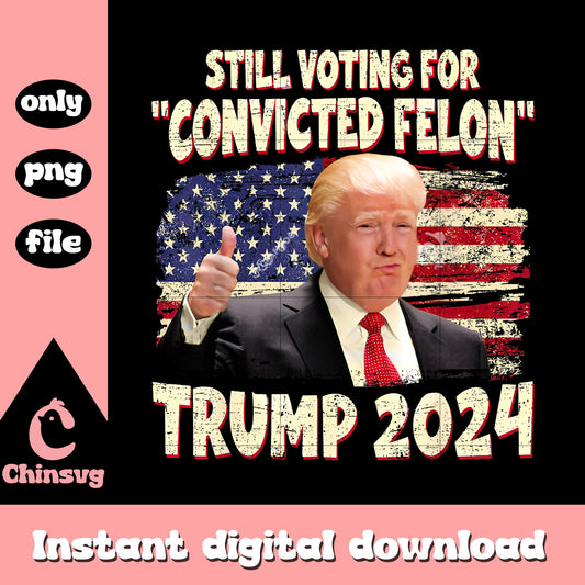 Still voting for convicted felon trump 2024 png, Trump hand like png