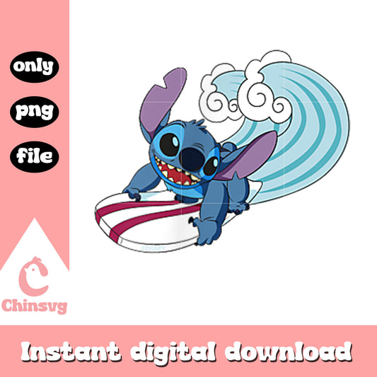 Stitch Surfing’ Stitch png, stitch surfing clipping png