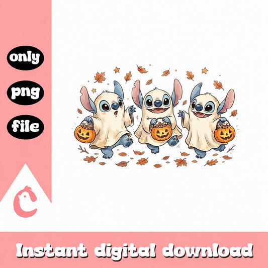Stitch Ghost Halloween SVG, Disney Trick Or Treat, PNG File