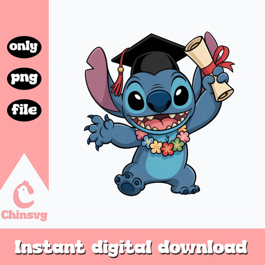 Stitch Graduation PNG, Disney Graduation PNG, Lilo And Stitch PNG
