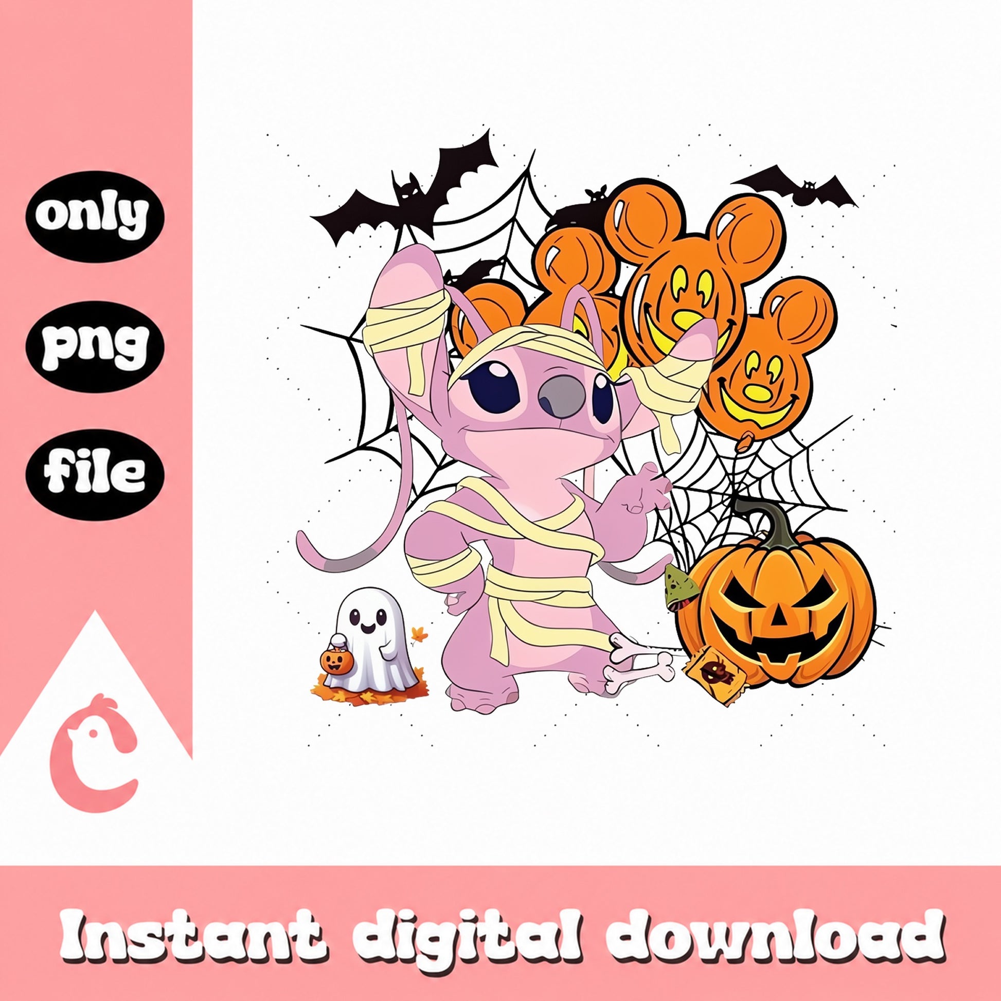 Stitch Halloween Mummy PNG, Disney Halloween Clipart, Cute Stitch PNG