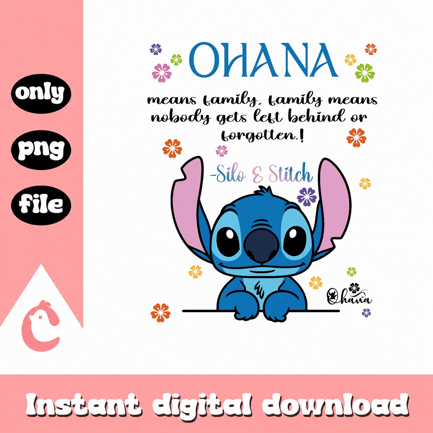 Stitch Ohana Means Family PNG, Lilo And Stitch PNG, Disney PNG