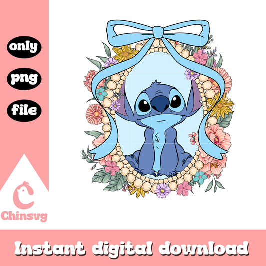 Stitch character pink mirror png, disney characters png