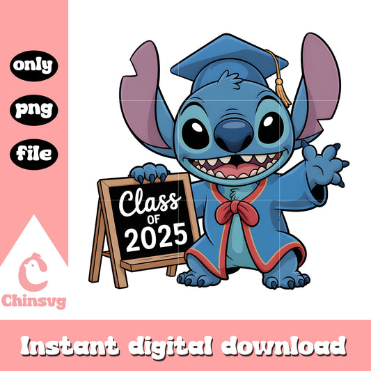 Stitch class of 2025 png, Stitch students 2025 png, stitch png