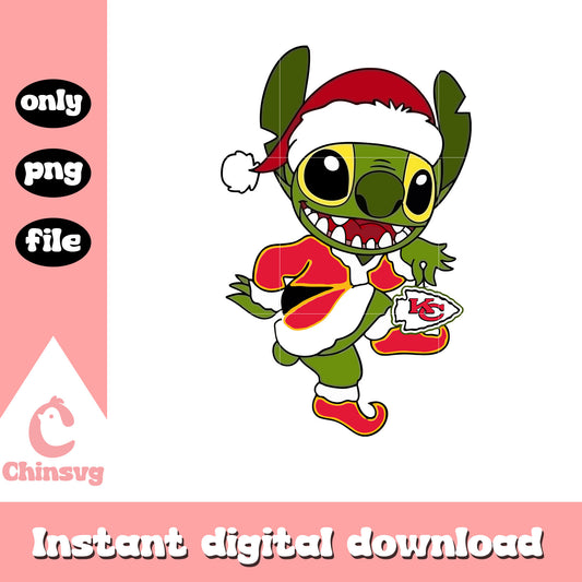 Stitch cosplay grinch kc team png, nfl kansas city chiefs png