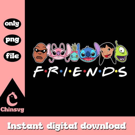 Stitch friends face design png, stitch cartoon character​ png
