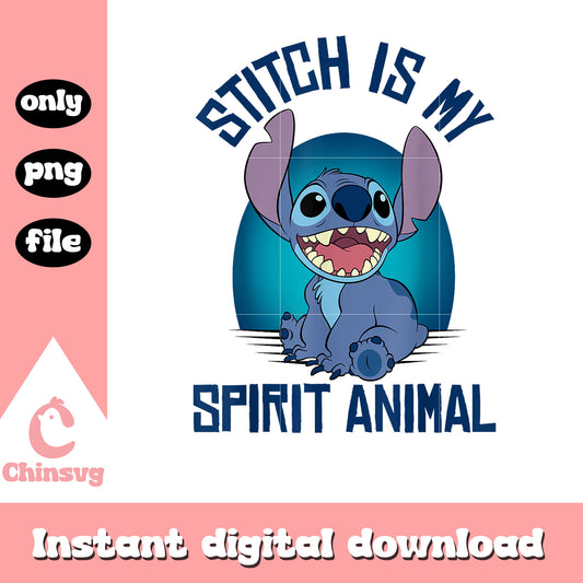 Stitch is my Spirit Animal png, stitch spirit animal png