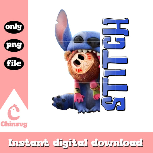 Stitch live action coconut toy png, Stitch half png, stitch png