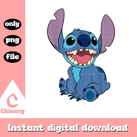 Stitch simple Sitting png, stitch sitting png, stitch simple png