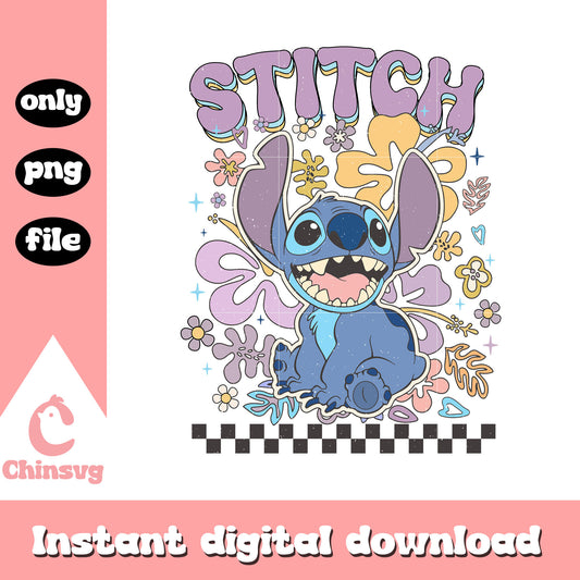 Stitch smile disney decoration png, disney stitch character​​ png