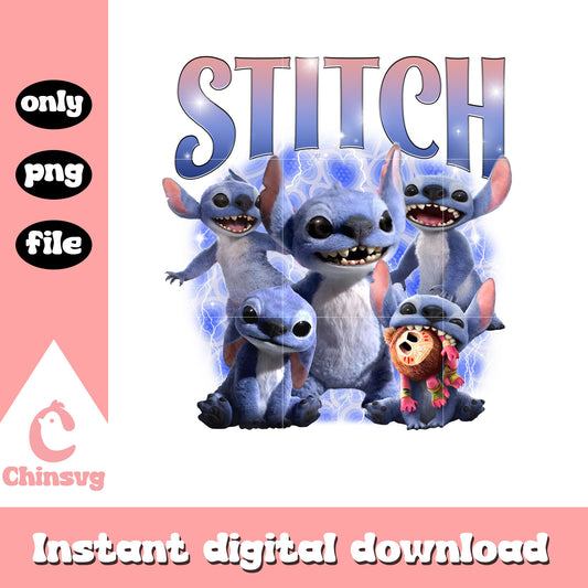 Stitch standing multi pose png, stitch live action png