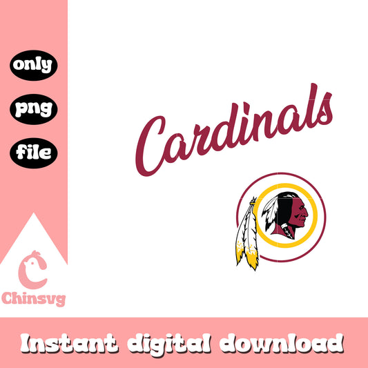 St louis cardinals heart shaped football logo svg, st louis cardinals svg