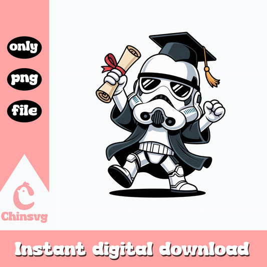Stormtrooper Graduation PNG, Star Wars Graduate PNG, Class Of 2025 PNG
