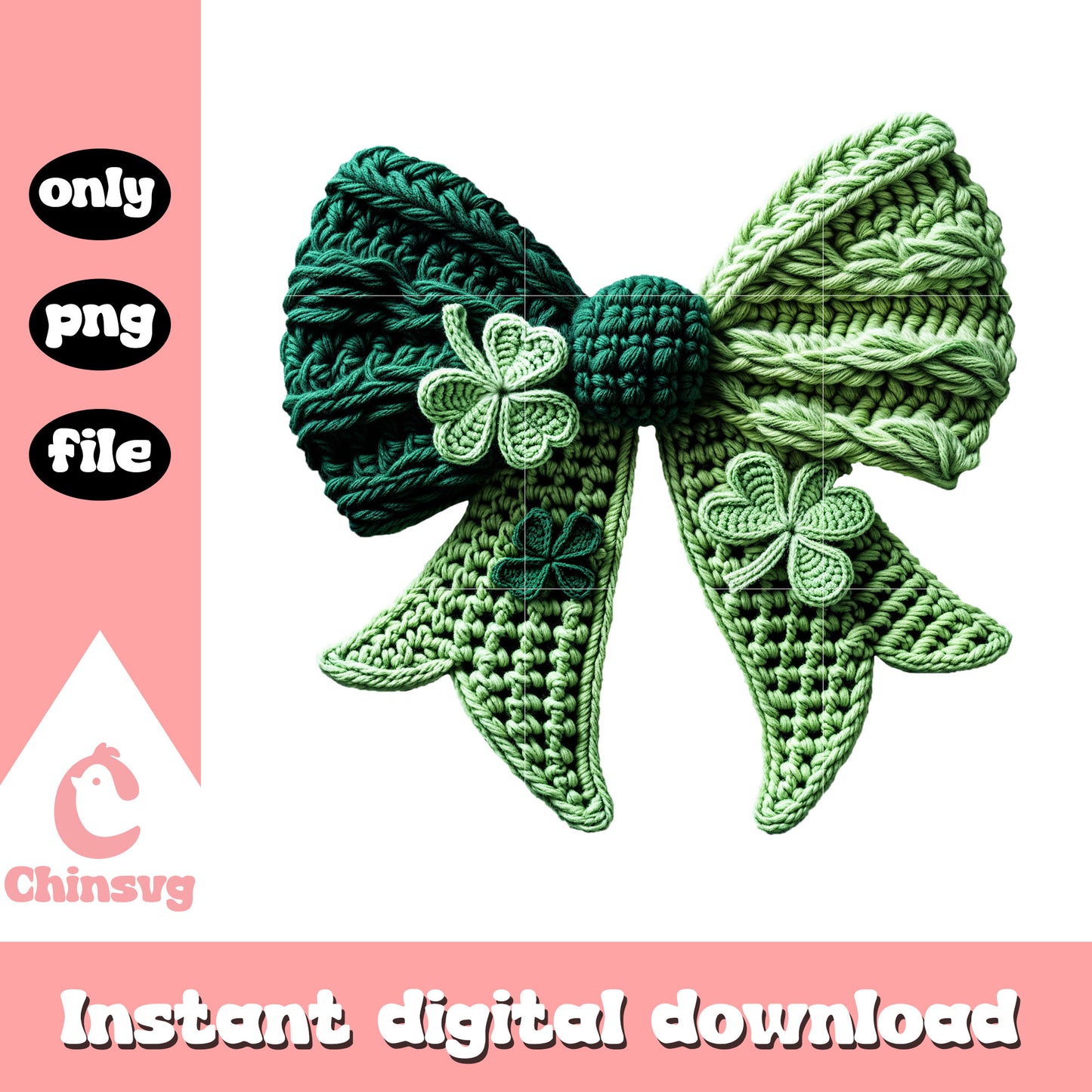 St patrick’s bow clover png, st patricks day clover​ png
