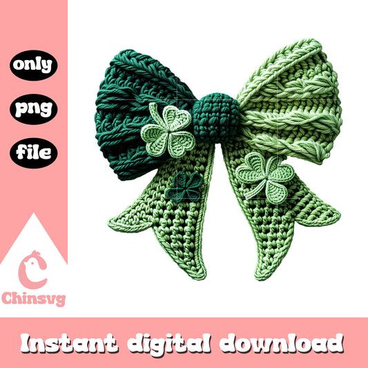 St patrick’s bow clover png, st patricks day clover​ png