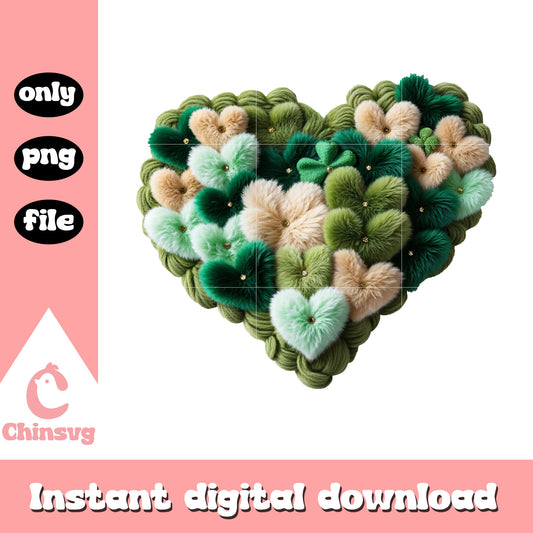 St patrick’s hearts custom png, st patrick's day hearts​ png