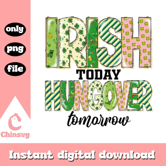 St patrick’s pattern logo png, irish st patrick day​​ png