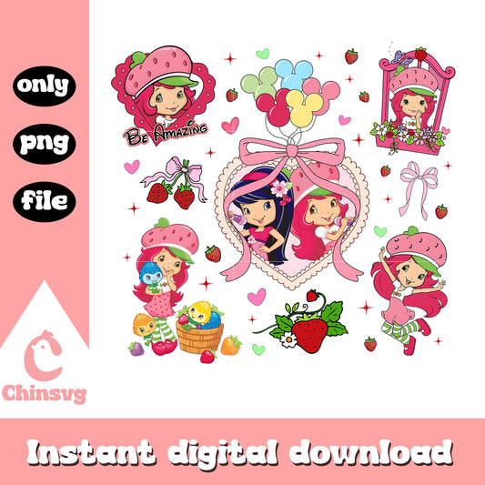 Strawberry shortcake​ be amazing png, strawberry the movie png