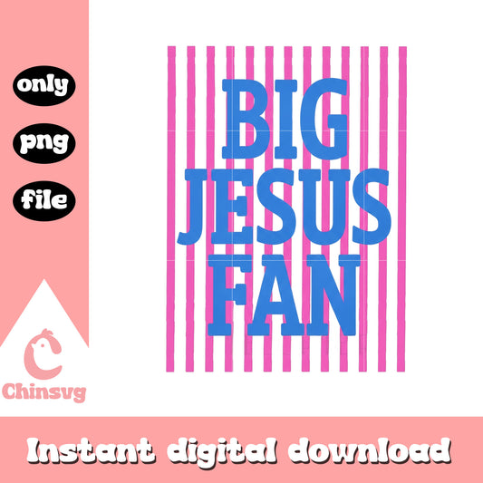 Striped big jesus fan design png
