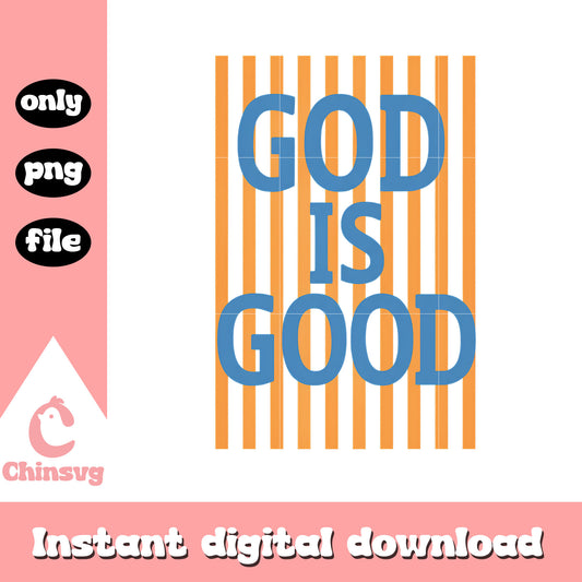 Striped god is good design png
