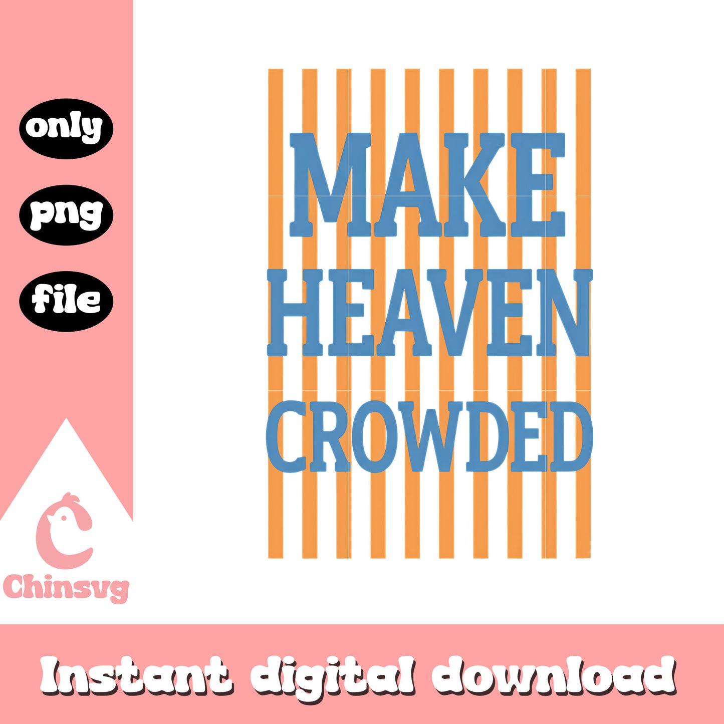 Striped make heaven crowded design png