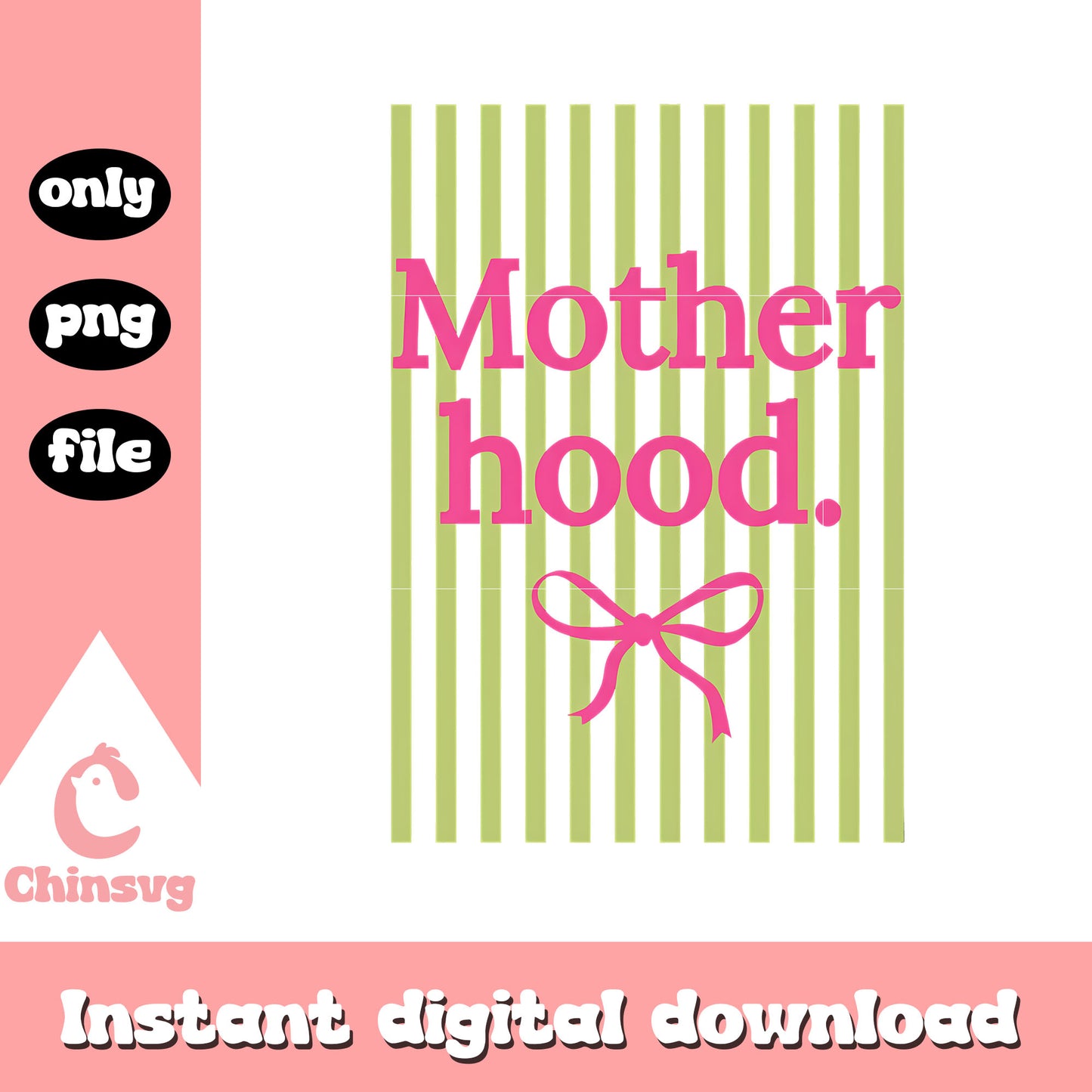 Striped mother hood design png