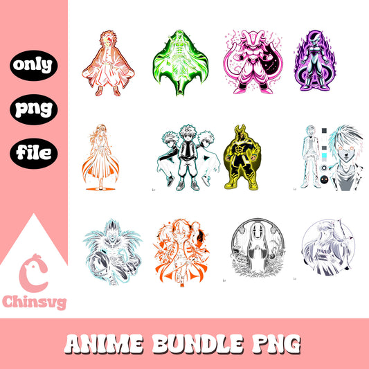 Strongest anime character bundle png