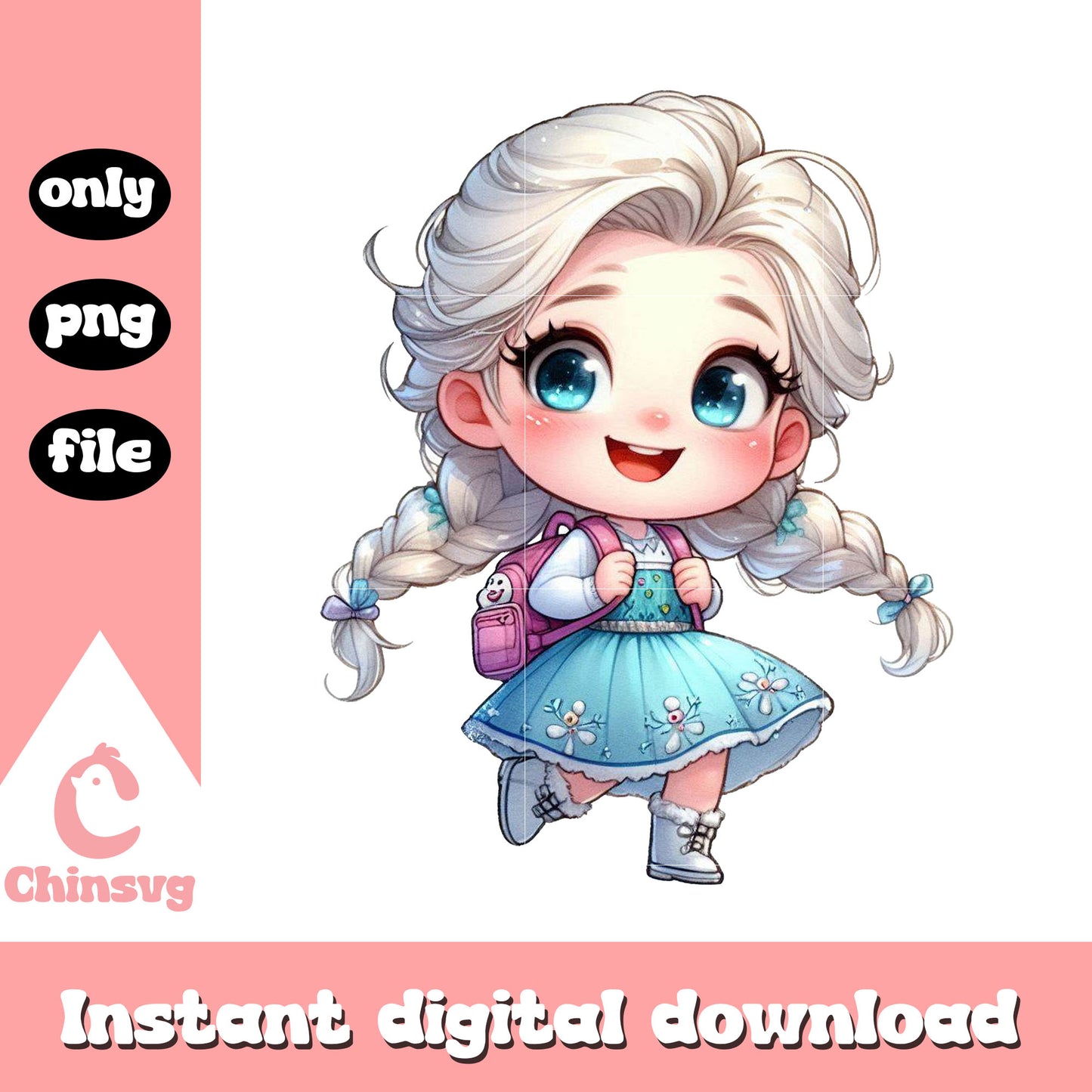 Student elsa go to school png, shop back to school deals png