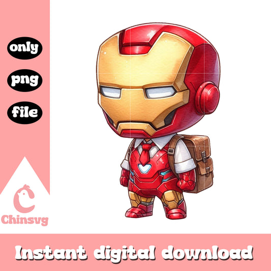 Student iron man hero design png, iron man first a avengers png