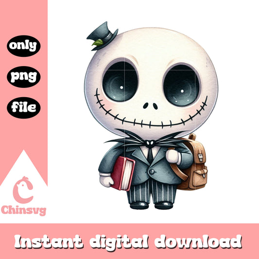 Student jack skellington first day of school png, student png