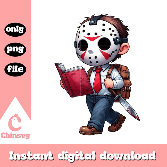 Student jason voorhees first day of school png, student png