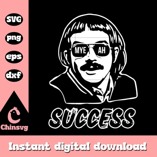 Success chit cool black white svg, chit comedy svg, trending svg
