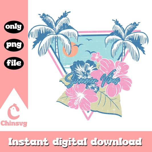 Summer vibes logo png, summer time png, logo design png