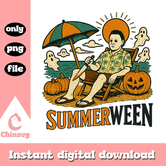 Summerween michael myers design png, halloween michael myers movies png