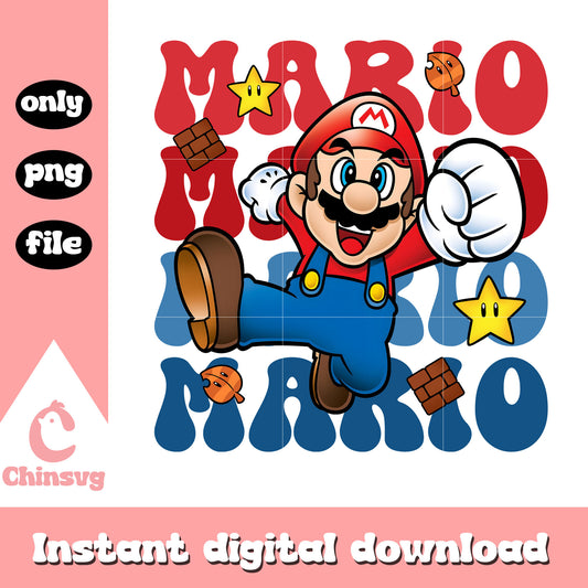 Super Mario bros raise fist png, super mario star png, mario png