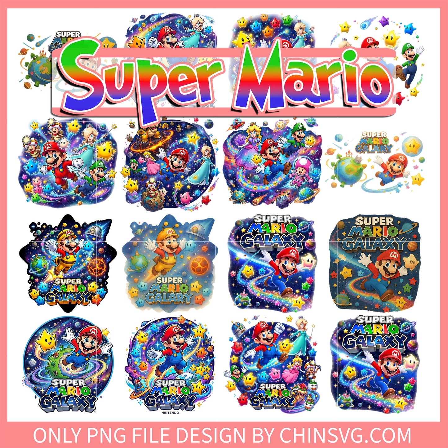 Super mario galaxy bundle png