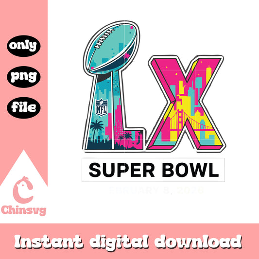 Super bowl february 8 2026 svg, super bowl lix​ svg, benito bowl svg