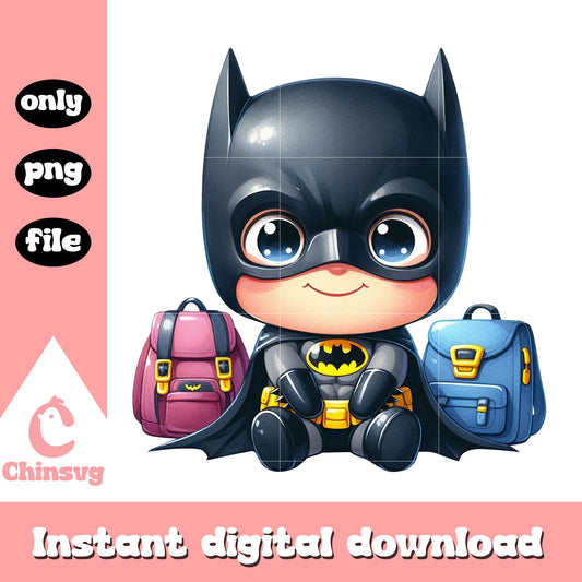 Superhero batman back to school png, esthetician school png