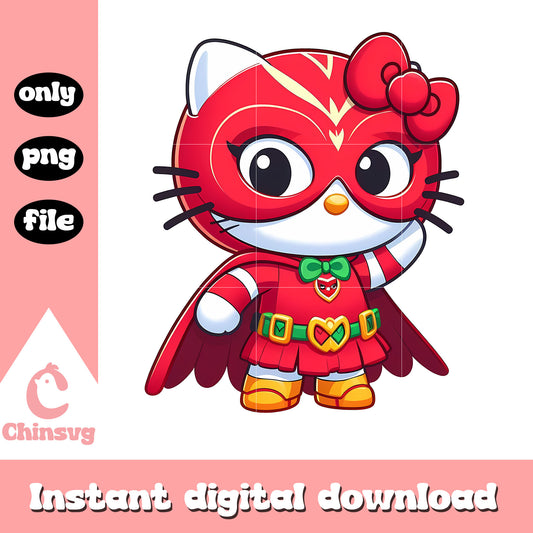 Superhero hello kitty png, sanrio hello kitty png, cartoon png