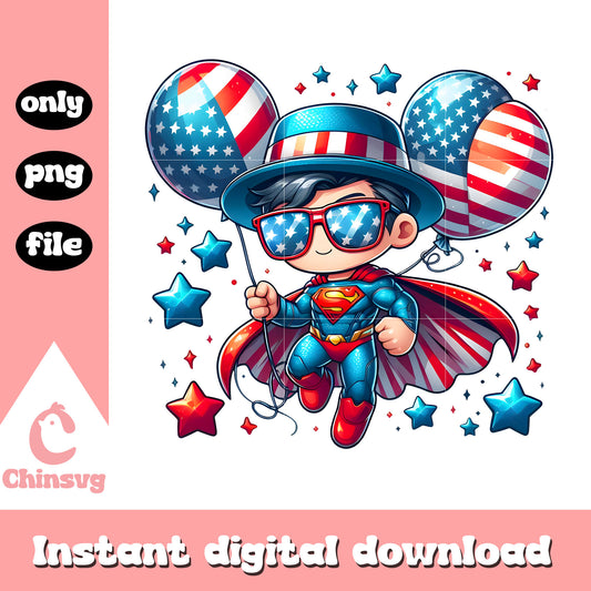 Super man independence day png, Spider man 4th of july png