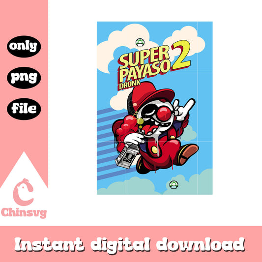 Super payaso drunk 2 png, super mario world png, game png