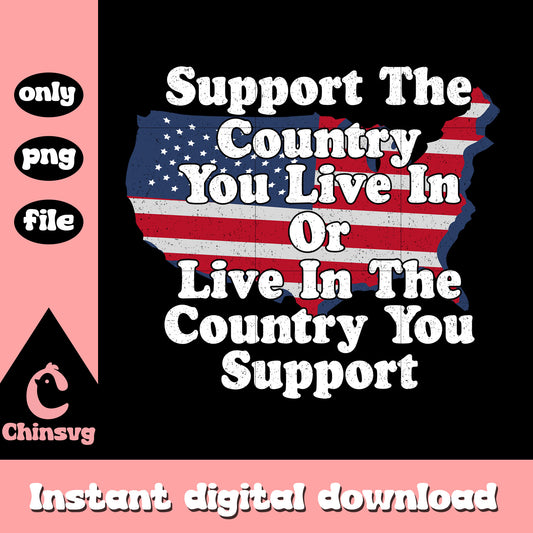 Support the country you live in USA maps png, usa flag png