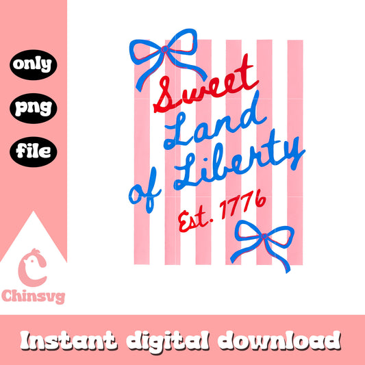 Sweet land of liberty stripes png